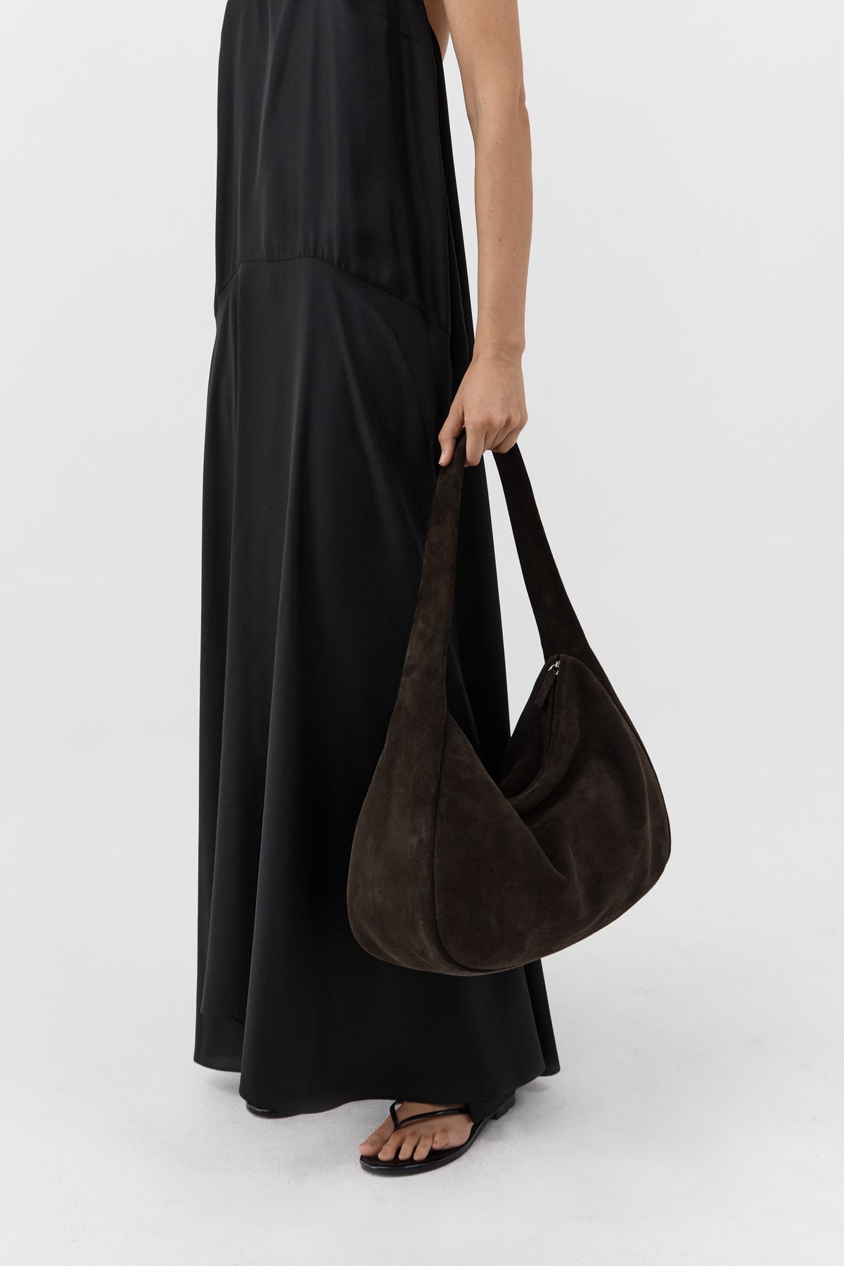 Grande Bon Bon Bag - Coffee Suede