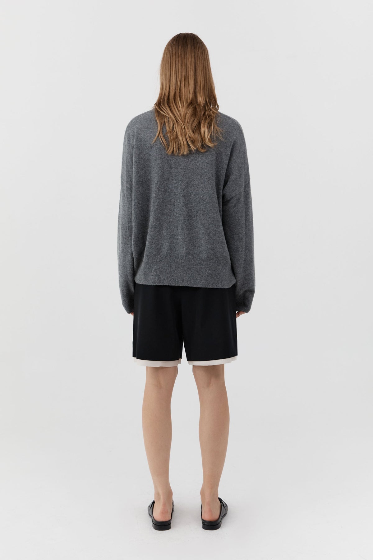 Layered Bermuda Shorts - Black