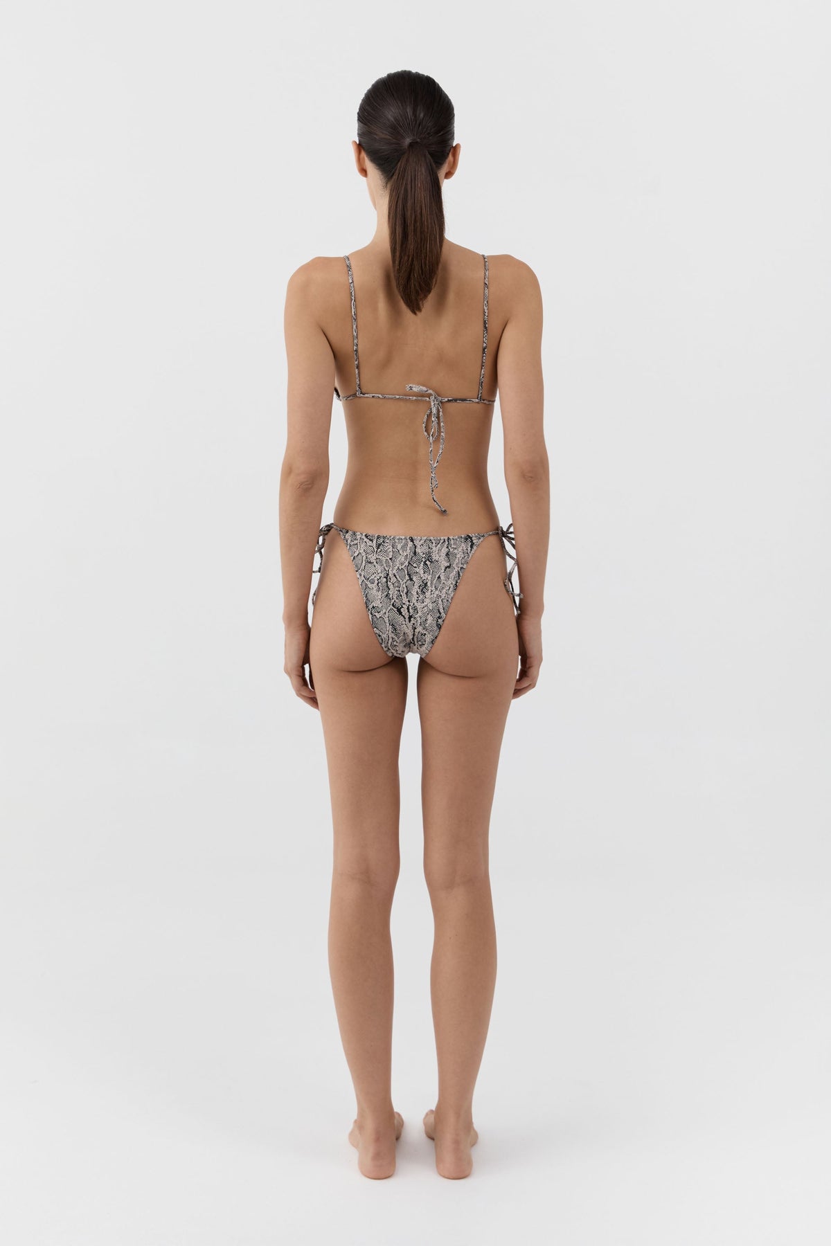 Longline Triangle Bikini Top - Python