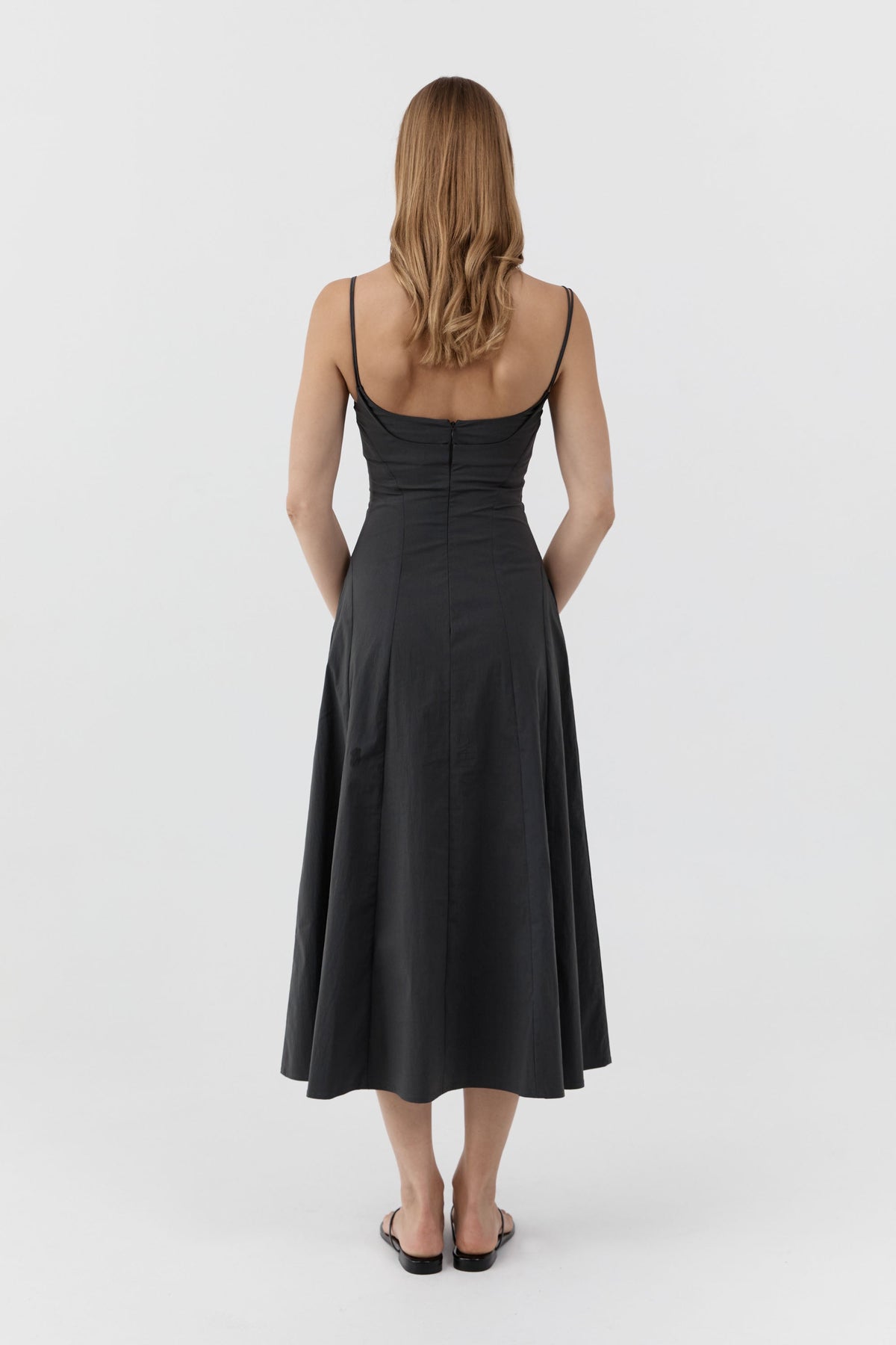 Panelled Bustier Dress - Magnet