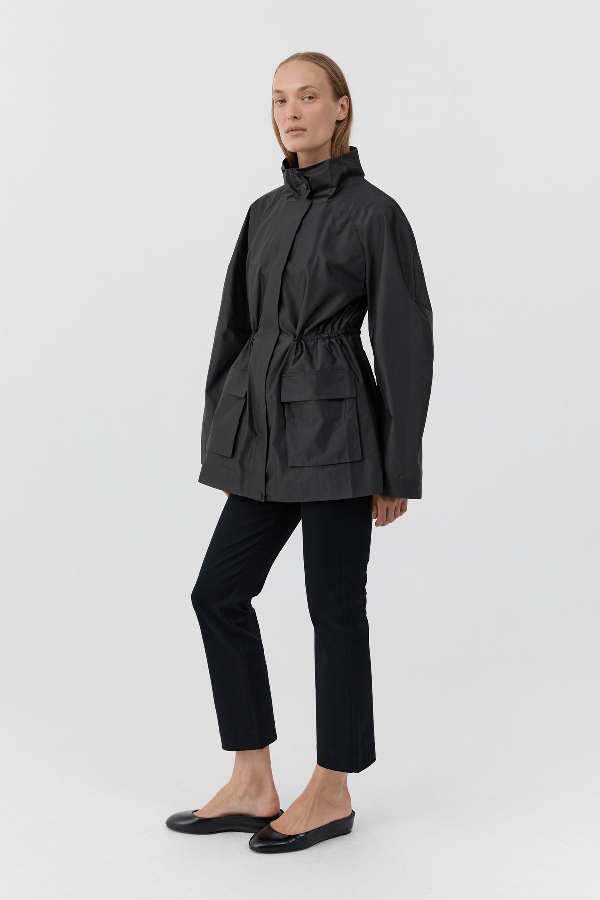 Paper Taffeta Parka - Dark Vetiver