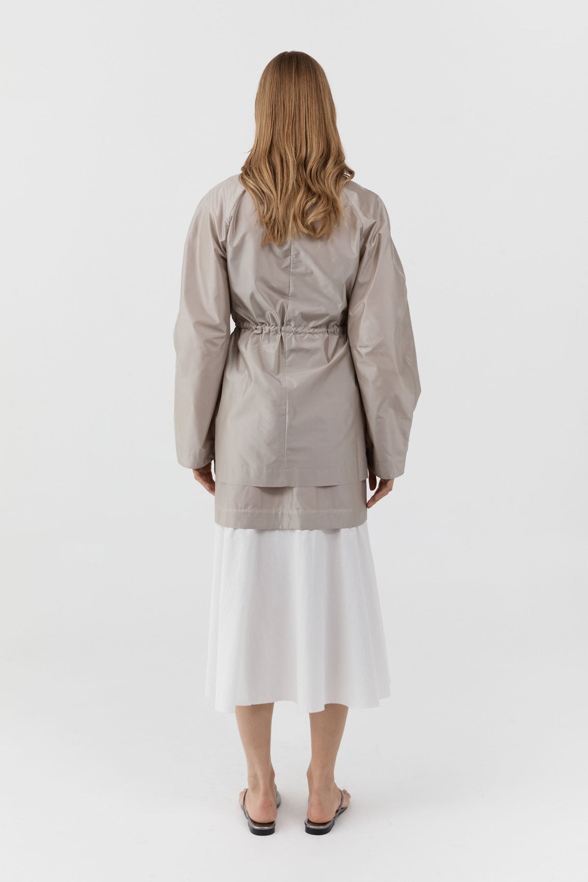 Paper Taffeta Parka - Fog