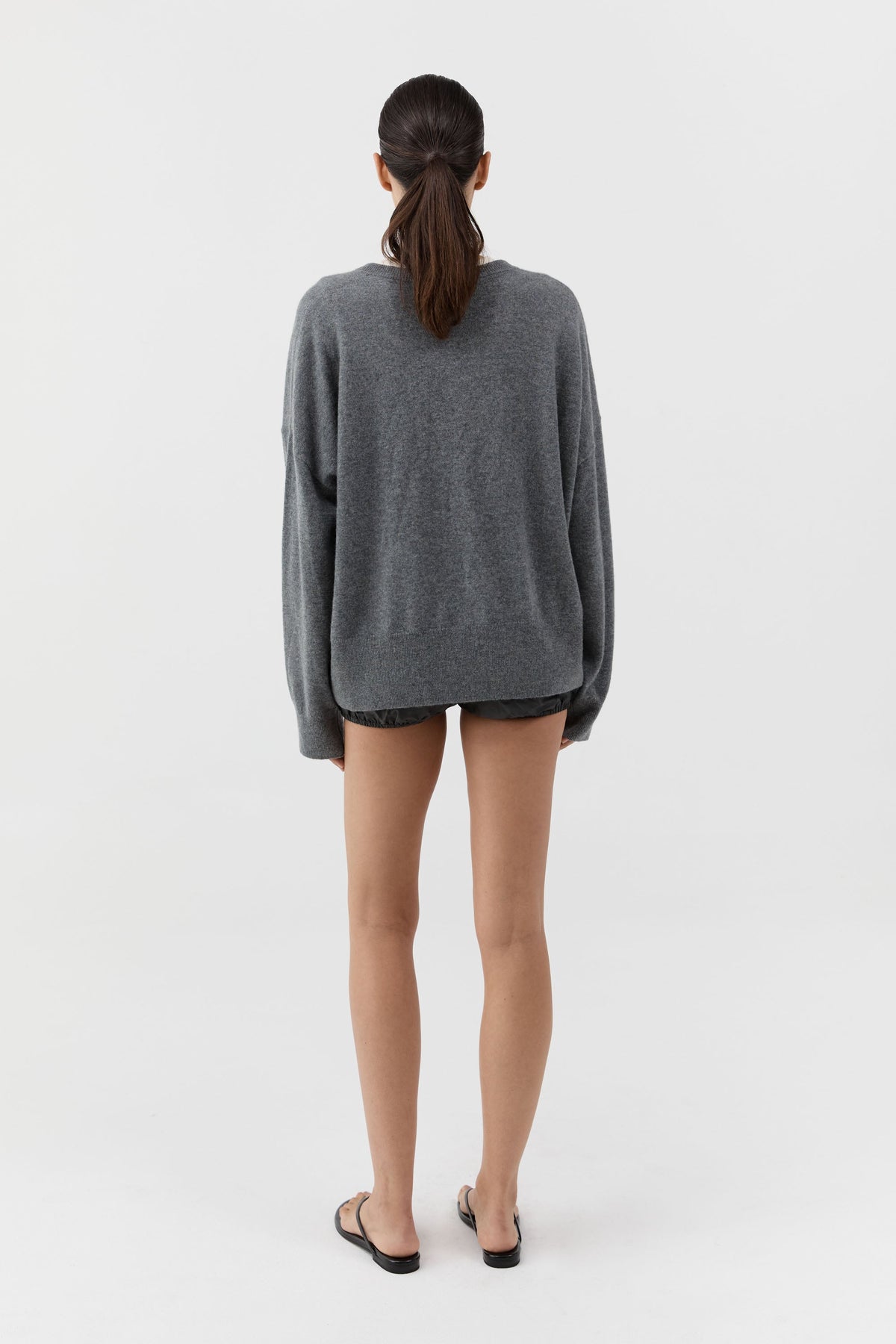 Paper Taffeta Petite Shorts - Dark Vetiver