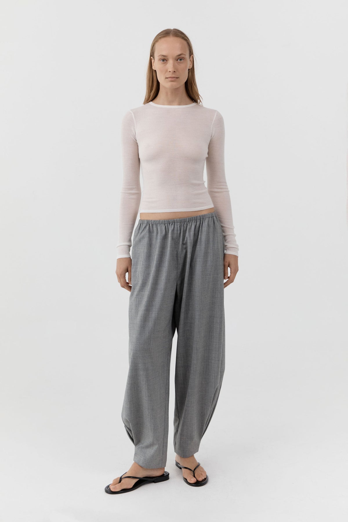 Relaxed Balloon Pants - Cobblestone