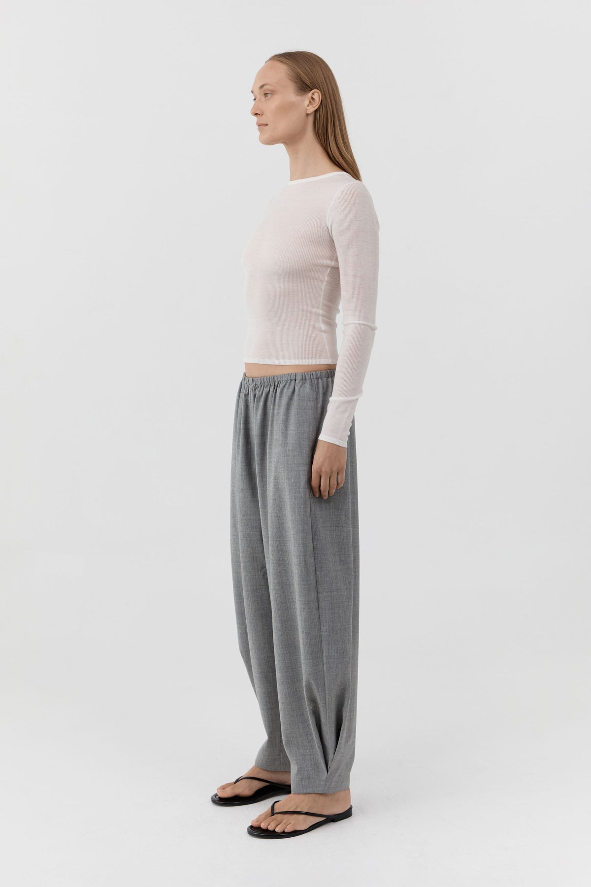 Relaxed Balloon Pants - Cobblestone