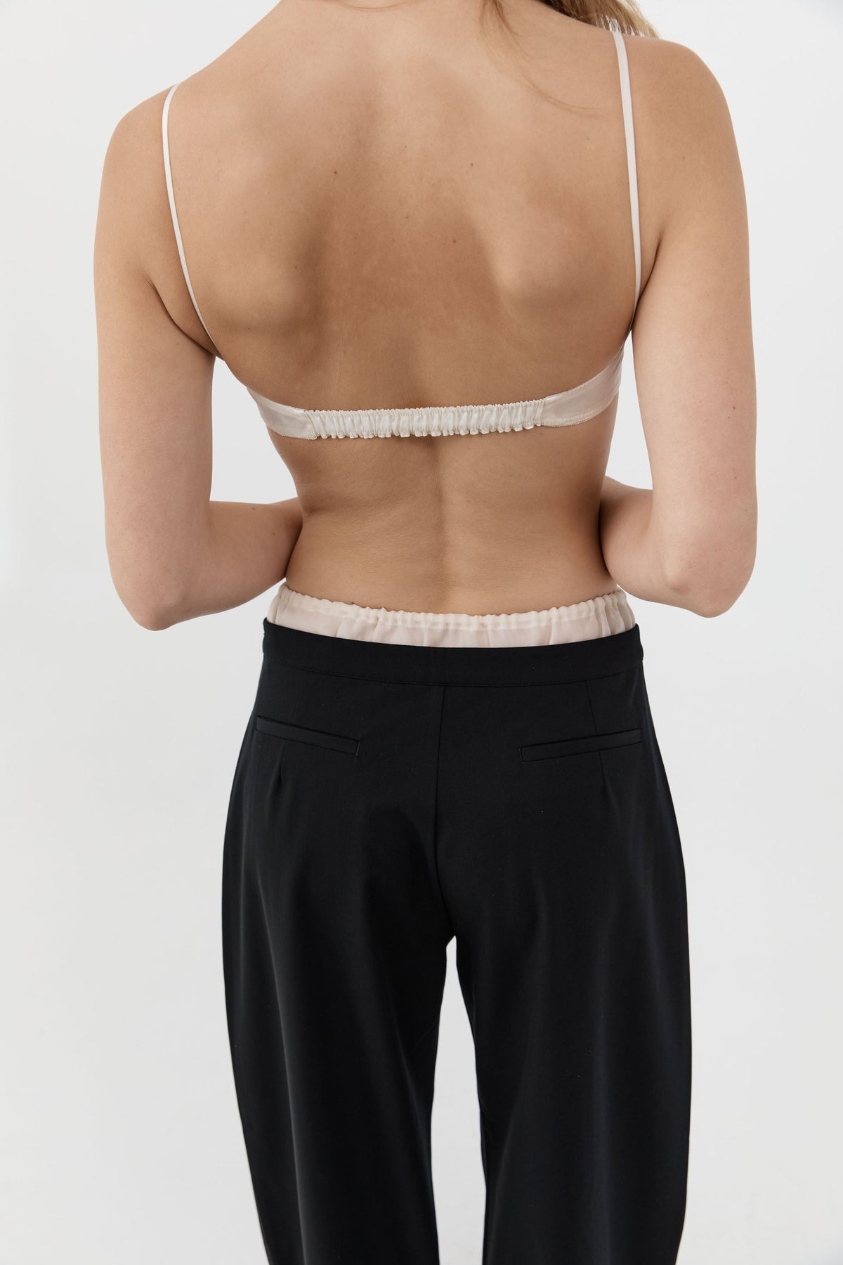 Silk Organza Bralette - Talco