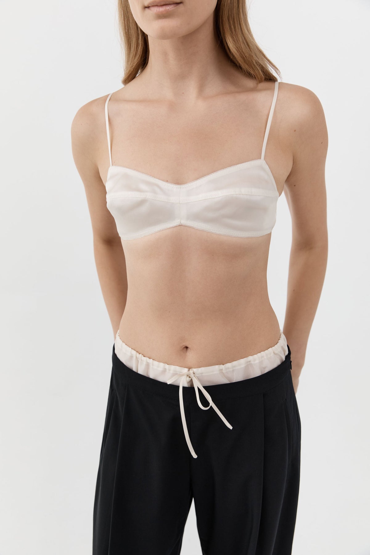 Silk Organza Bralette - Talco