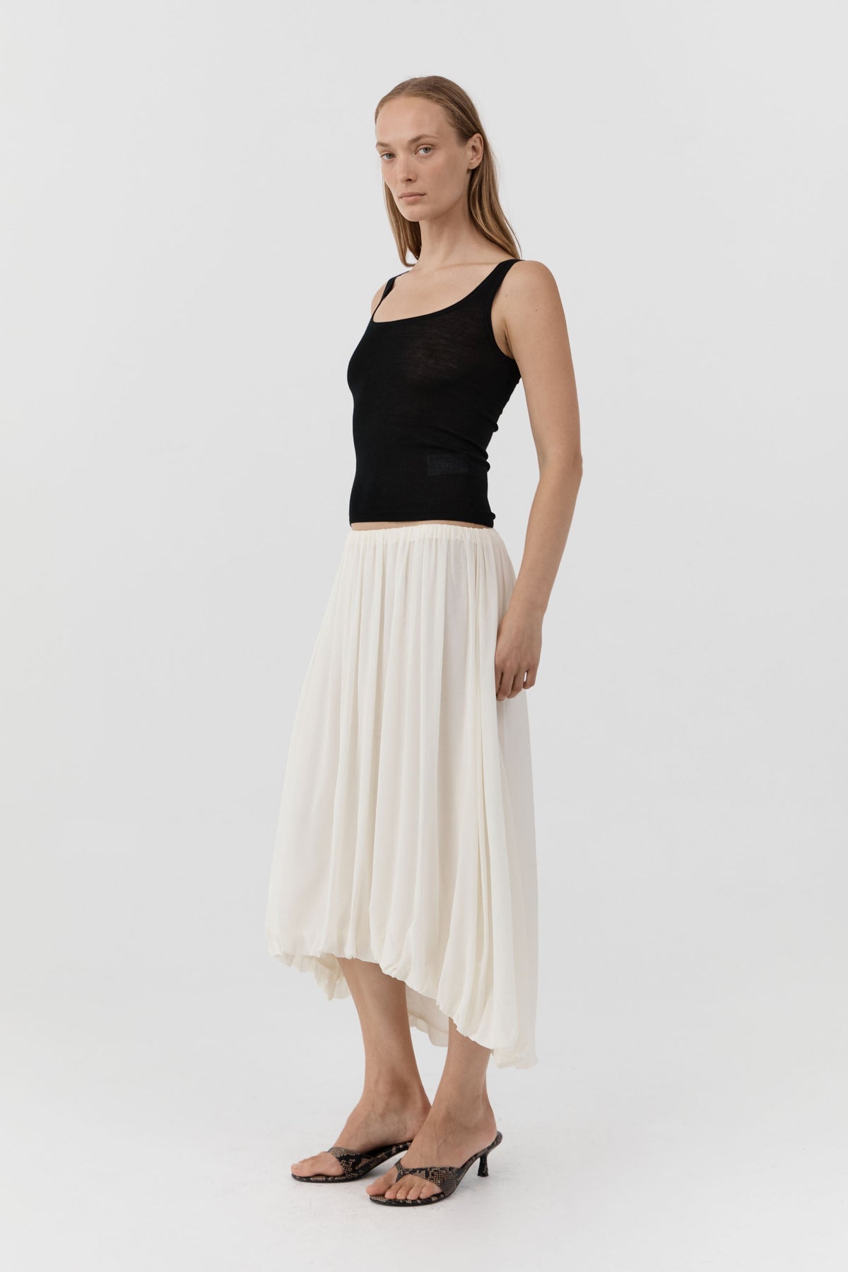 Superfine Merino Wool Tank - Black