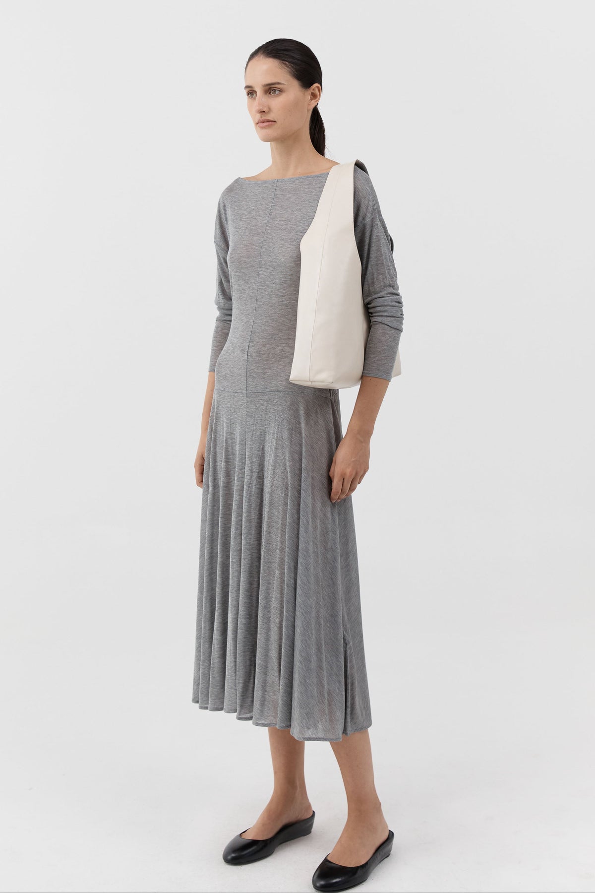 Triangle Hobo Bag - Parchment