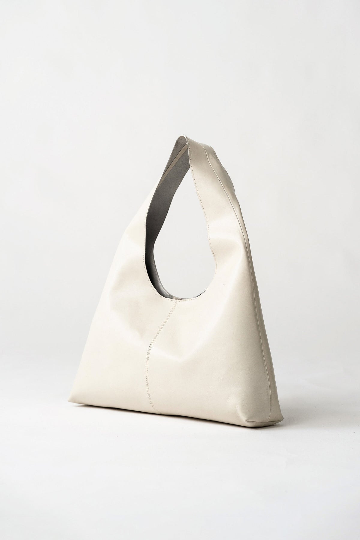 Triangle Hobo Bag - Parchment