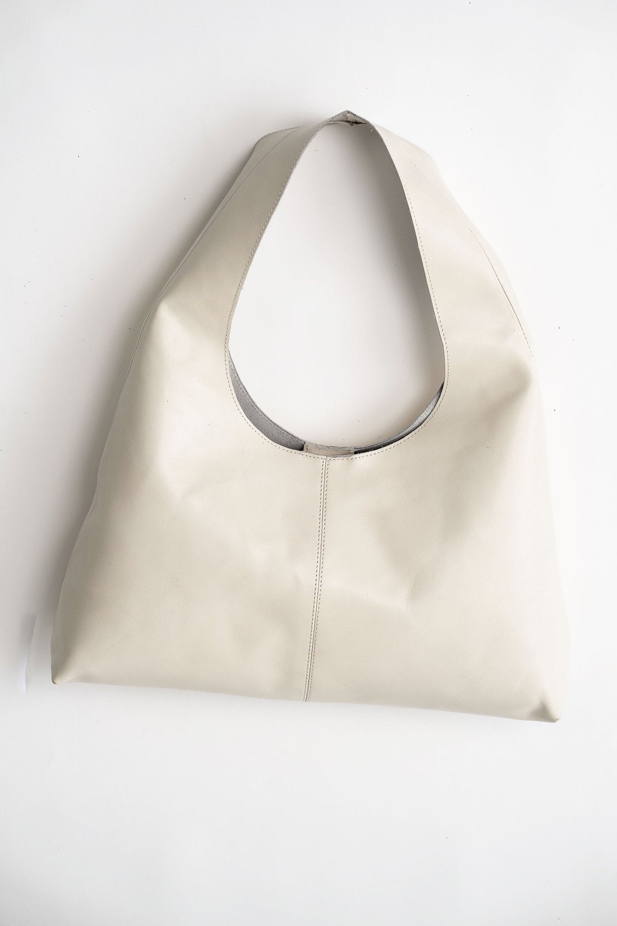 Triangle Hobo Bag - Parchment