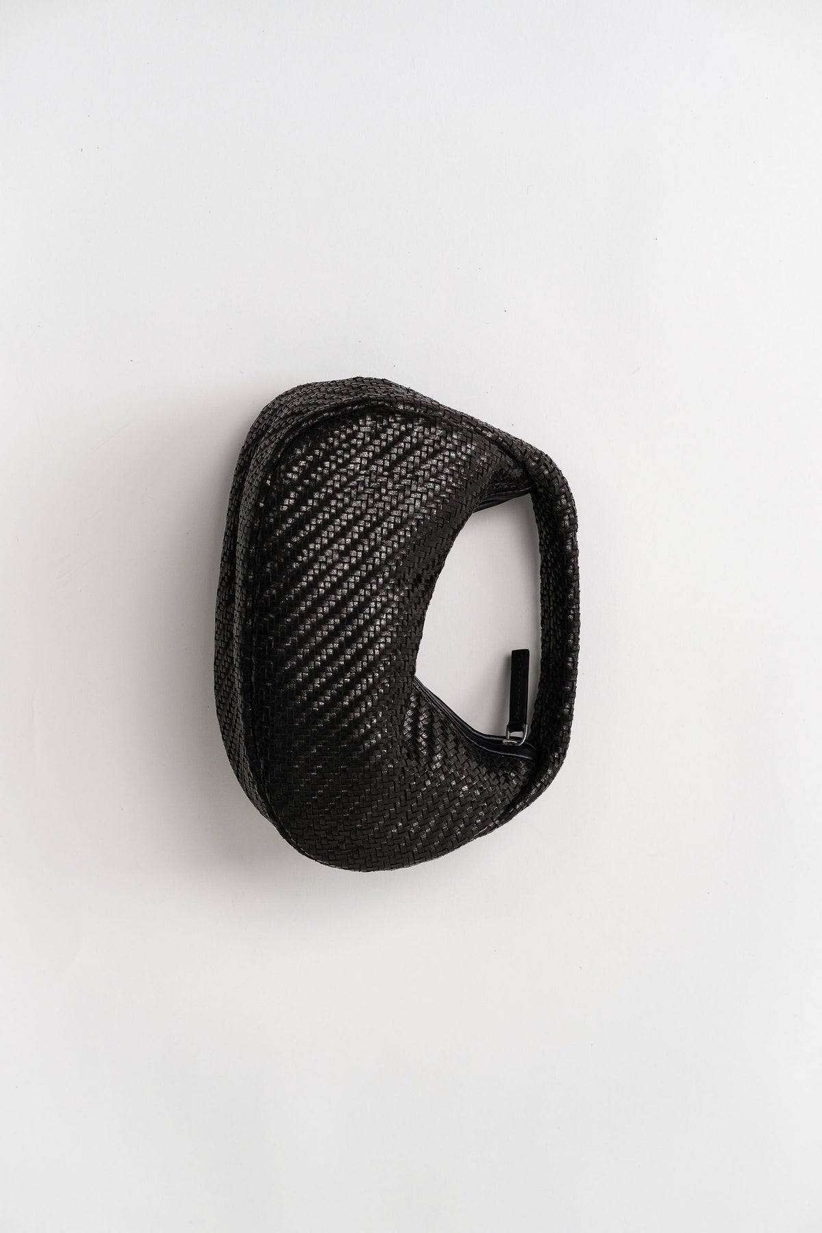 Woven Mini Bon Bon Bag - Black