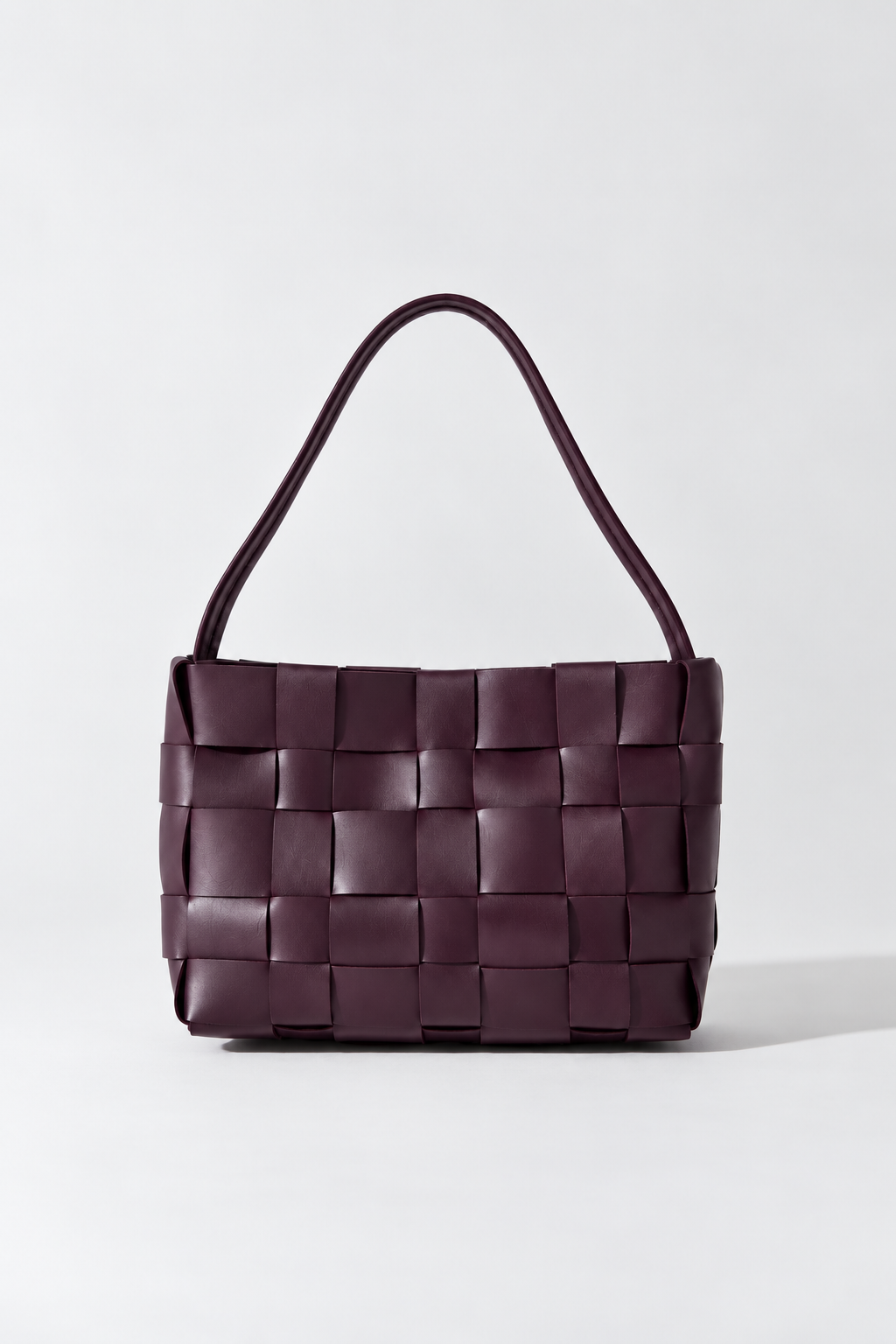 Woven Mini Tote - Plum